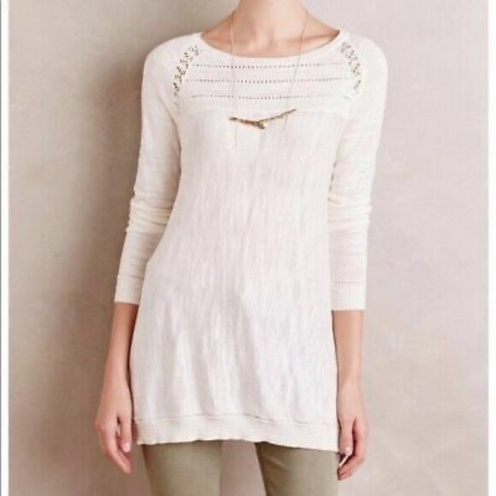 Anthropologie Medium Sweater Tunic Lightweight